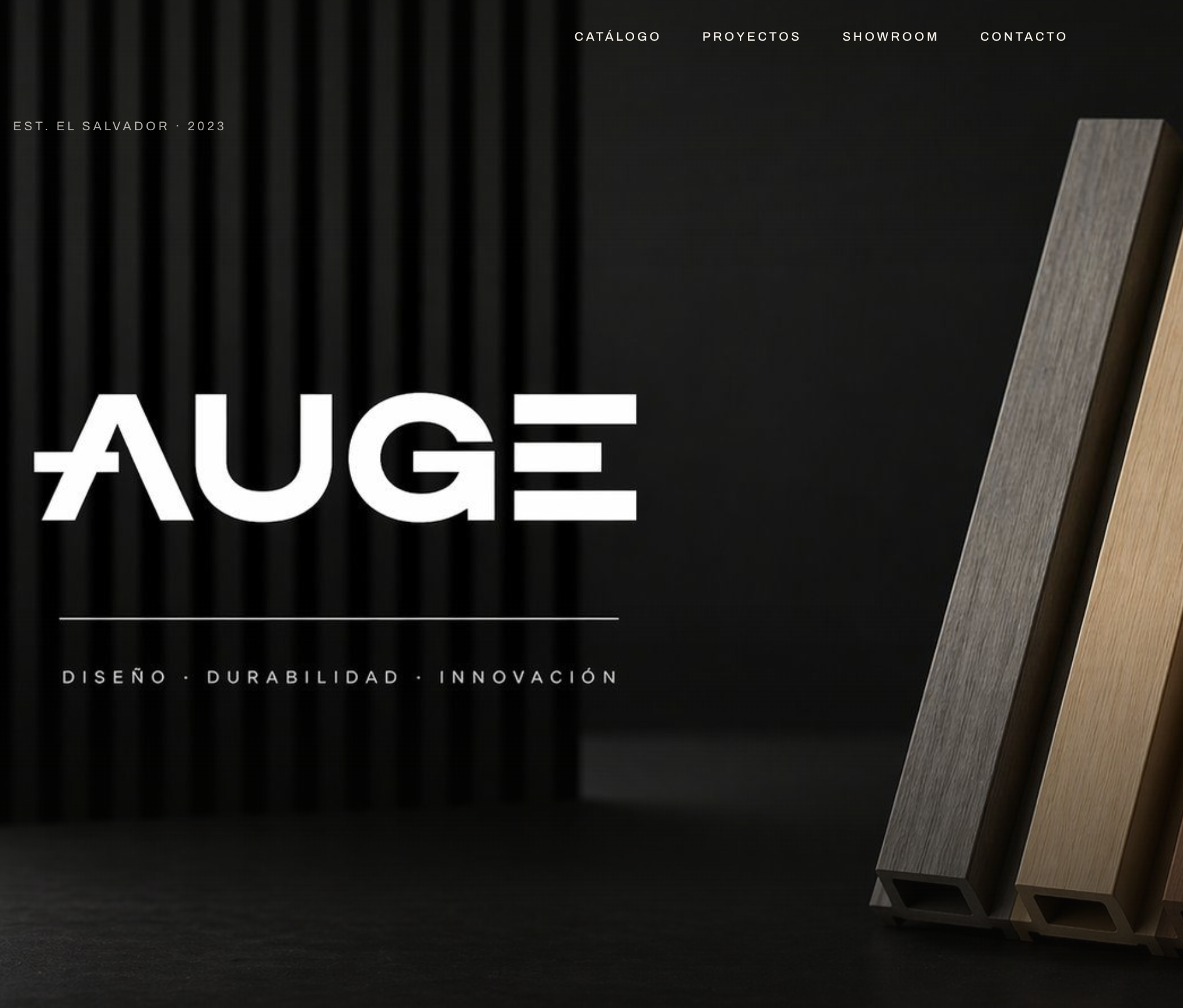 Auge website screenshot